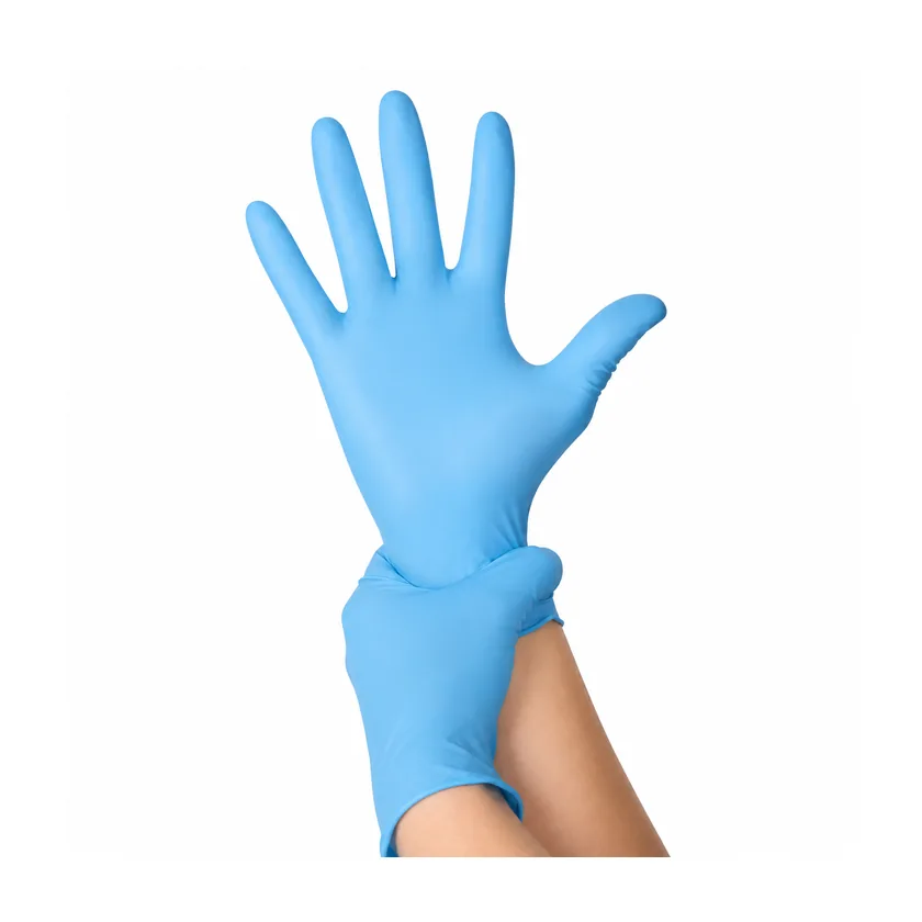 Guantes descartables de nitrilo