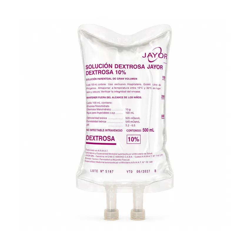 Solución parenteral para uso hospitalario
