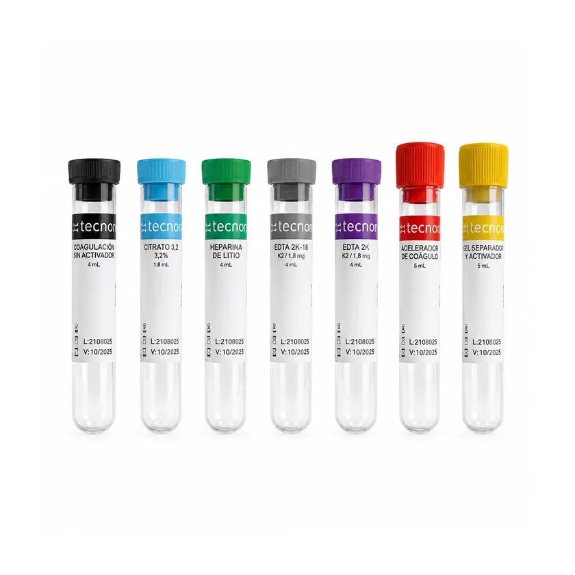 Tubos de laboratorio para extracción