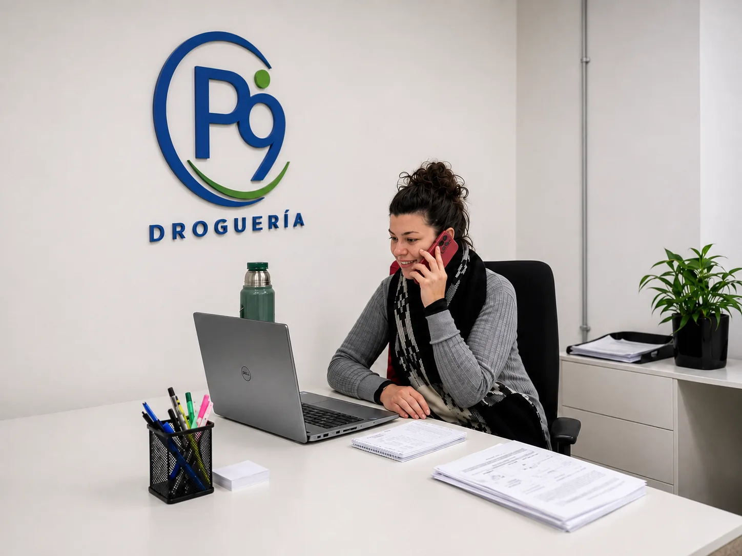 Atención comercial de Droguería P9